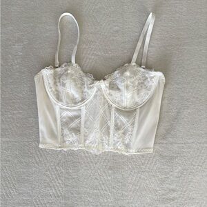 SHEIN White Lace Bustier
